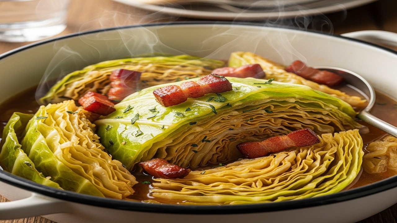 Chou Braisé aux Lardons