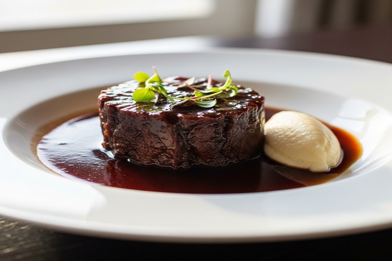 Joue de Bœuf Mijotée au Vin Rouge