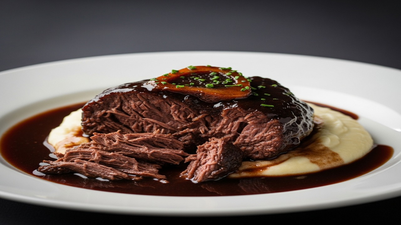 Joue de Bœuf Mijotée au Vin Rouge