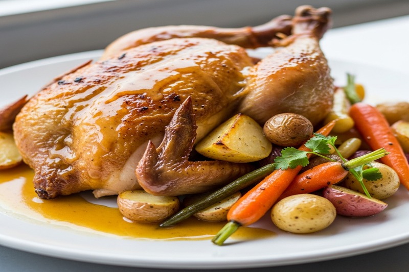 Poulet en Cocotte à la Grand-Mère