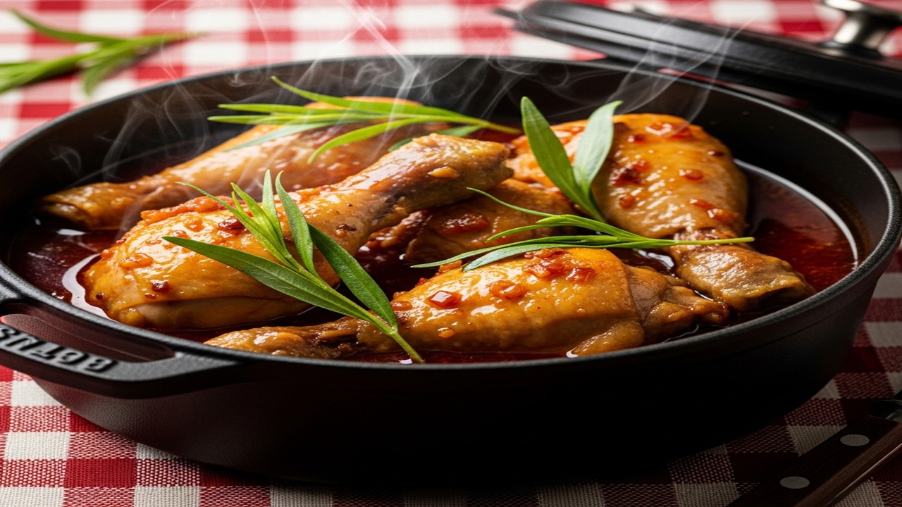 Poulet au Vinaigre à la Lyonnaise