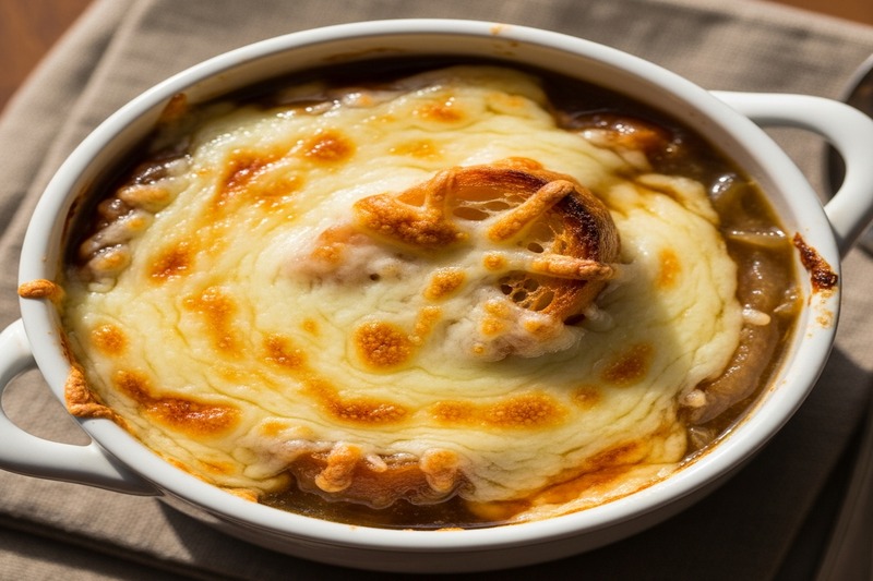 Soupe à l'Oignon Gratinée